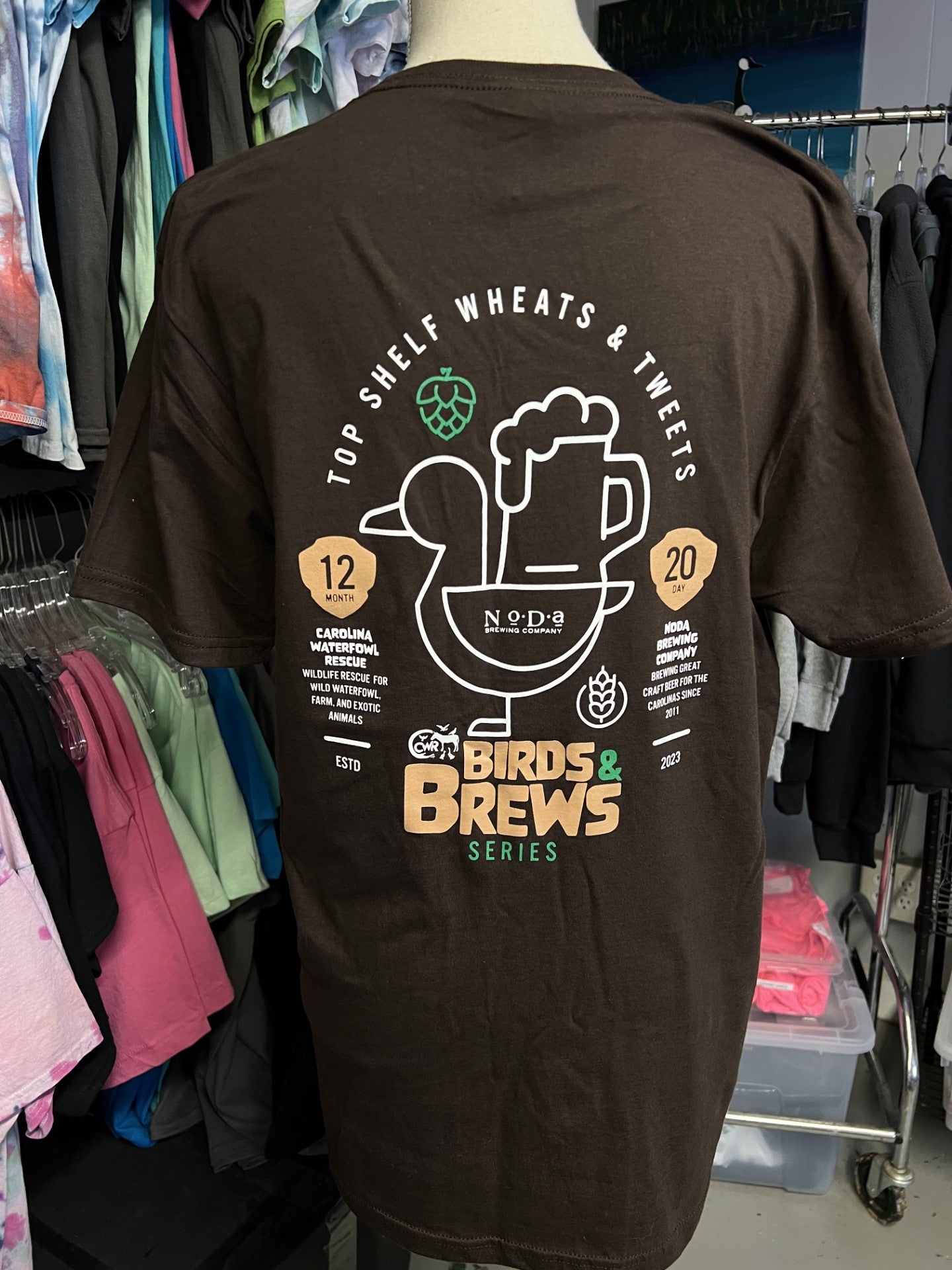 NoDa Birds and Brews Event T-Shirt!