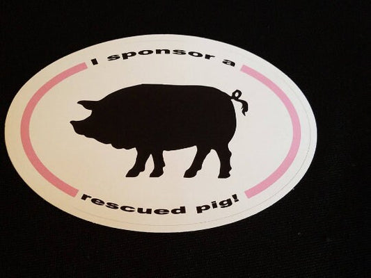 I support a rescued pig