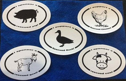 Small CWR Sponsor a Recused Animal stickers